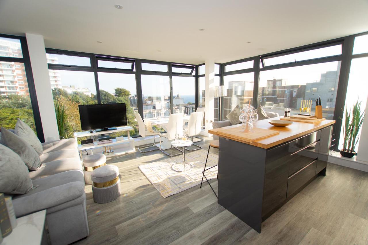* Panoramic Penthouse With Sea & City Views Bornemouth Extérieur photo